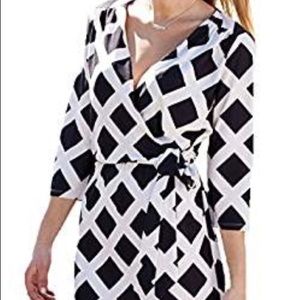 NWOT Mud Pie faux wrap dress, 3/4 sleeves.